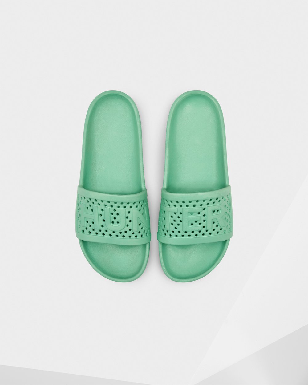 Women Hunter Original Lightweight Moulded | Slides Green | NZ-31685-PINK